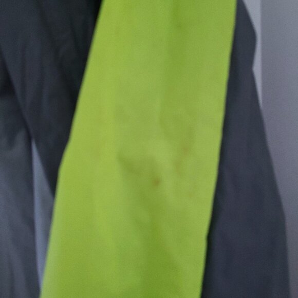 COLEMAN RAIN JACKET- MENS XL/2XL | GRAY & NEON YELLOW | WORKWEAR + GORPCORE - Picture 9 of 11